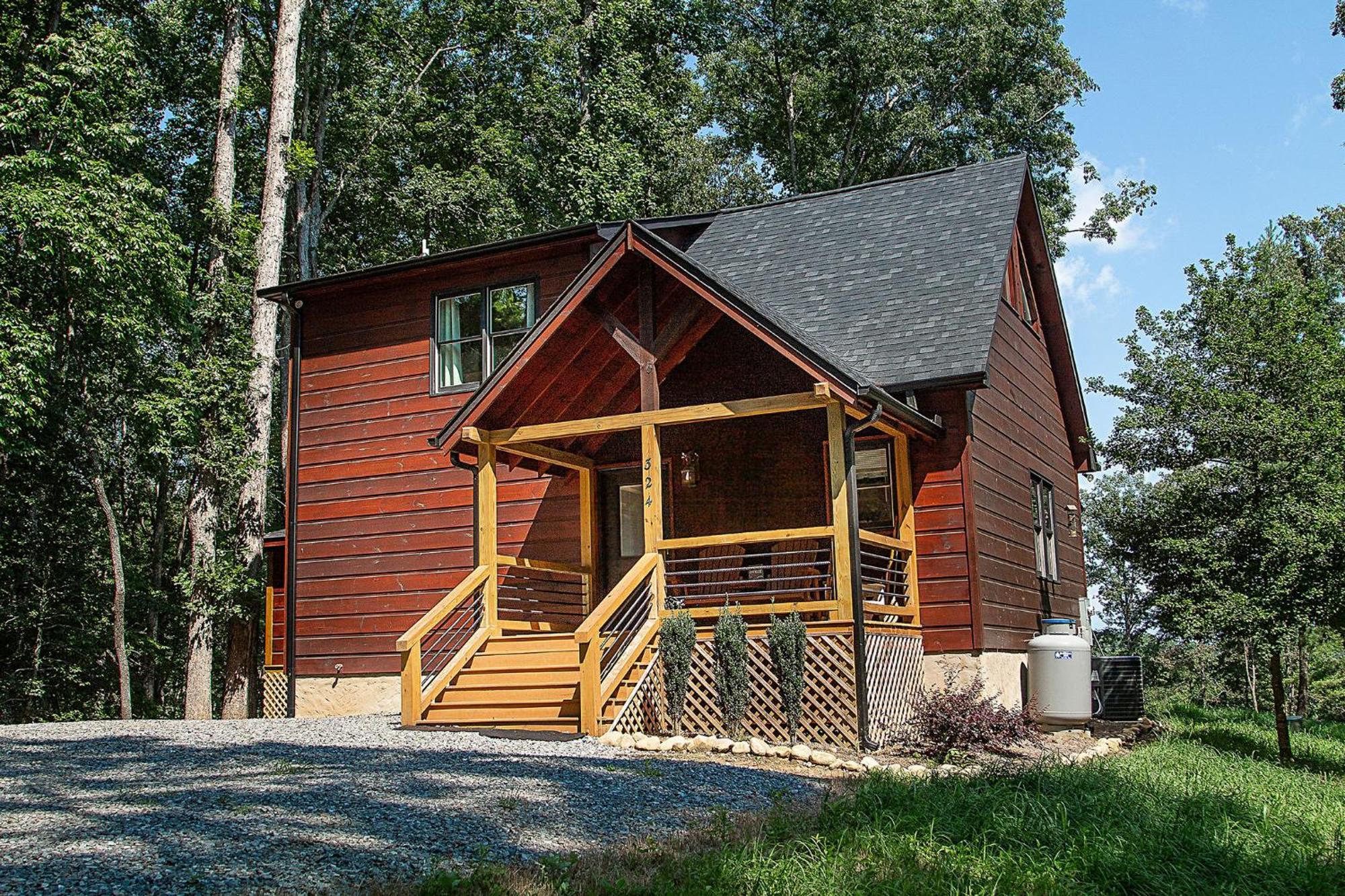 Adore The Smores Rustic Mountain Charm Outdoor Spaces And A Cozy Hot Tub بلو ريدج المظهر الخارجي الصورة